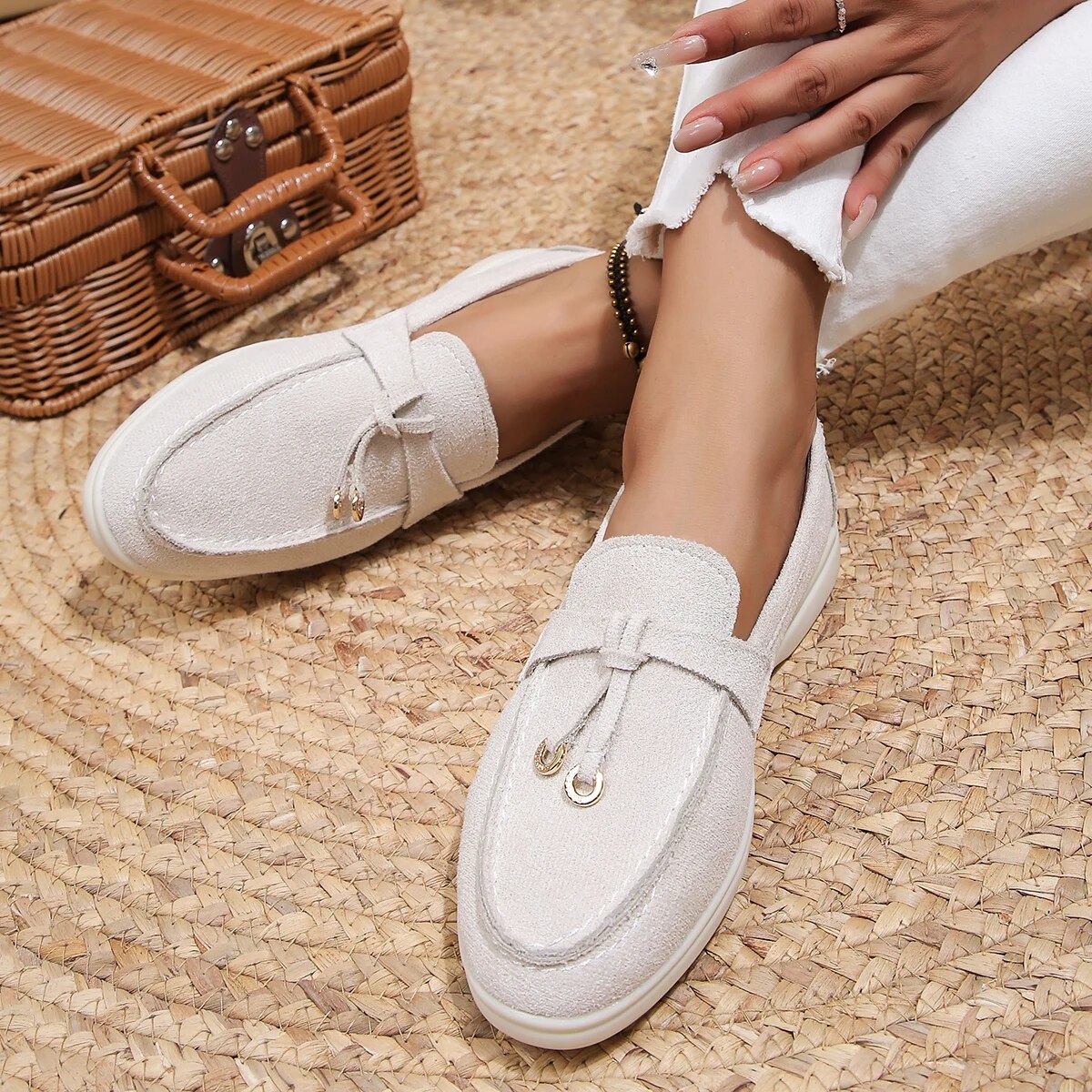 Variant image for Damskor Läder Loafers Elegant och Bekväm-2