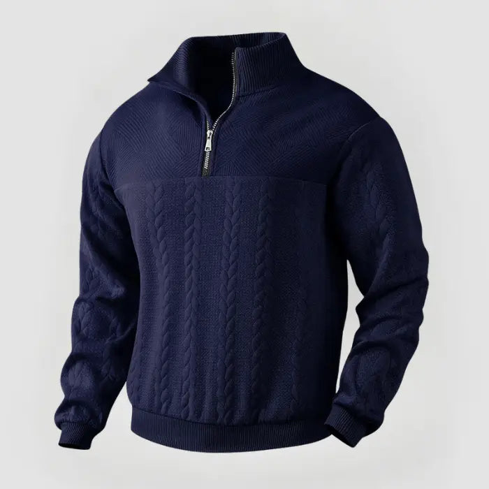 ByCastello | Klassisk Quarter Zip Tröja