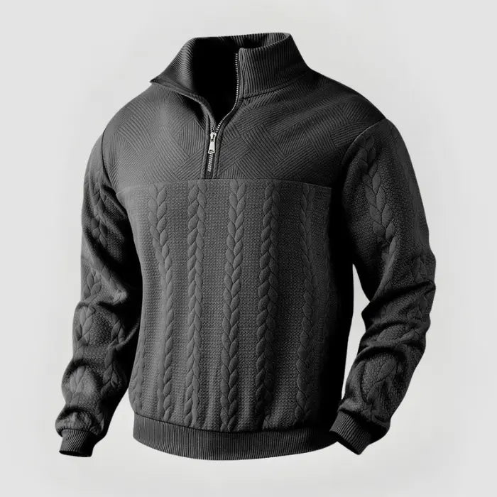 ByCastello | Klassisk Quarter Zip Tröja