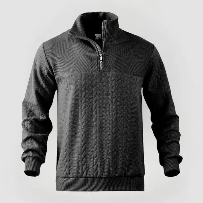 ByCastello | Klassisk Quarter Zip Tröja