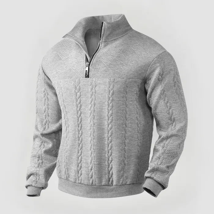 ByCastello | Klassisk Quarter Zip Tröja