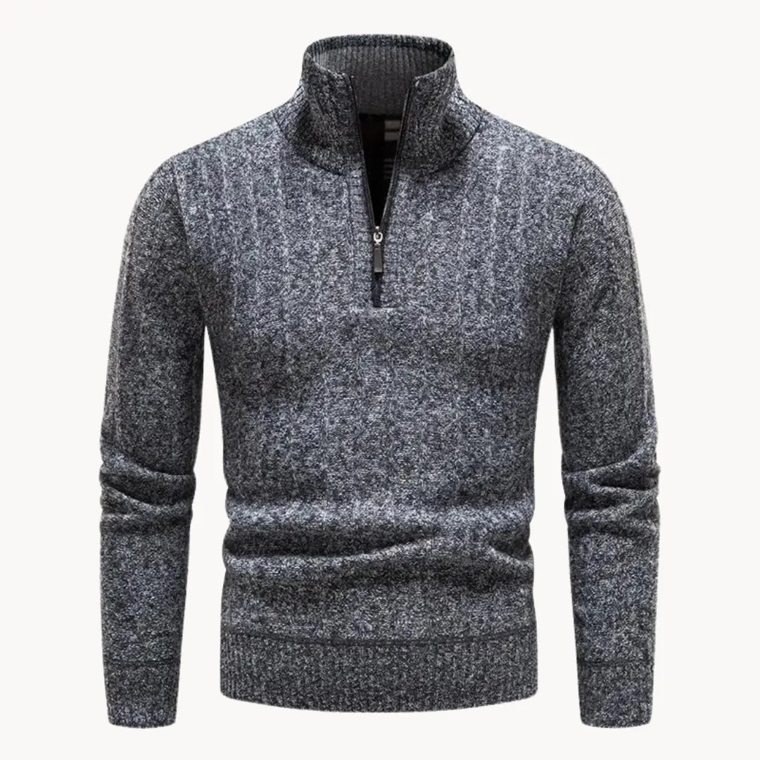 ByCastello | Kvartströja med elegant dragkedja