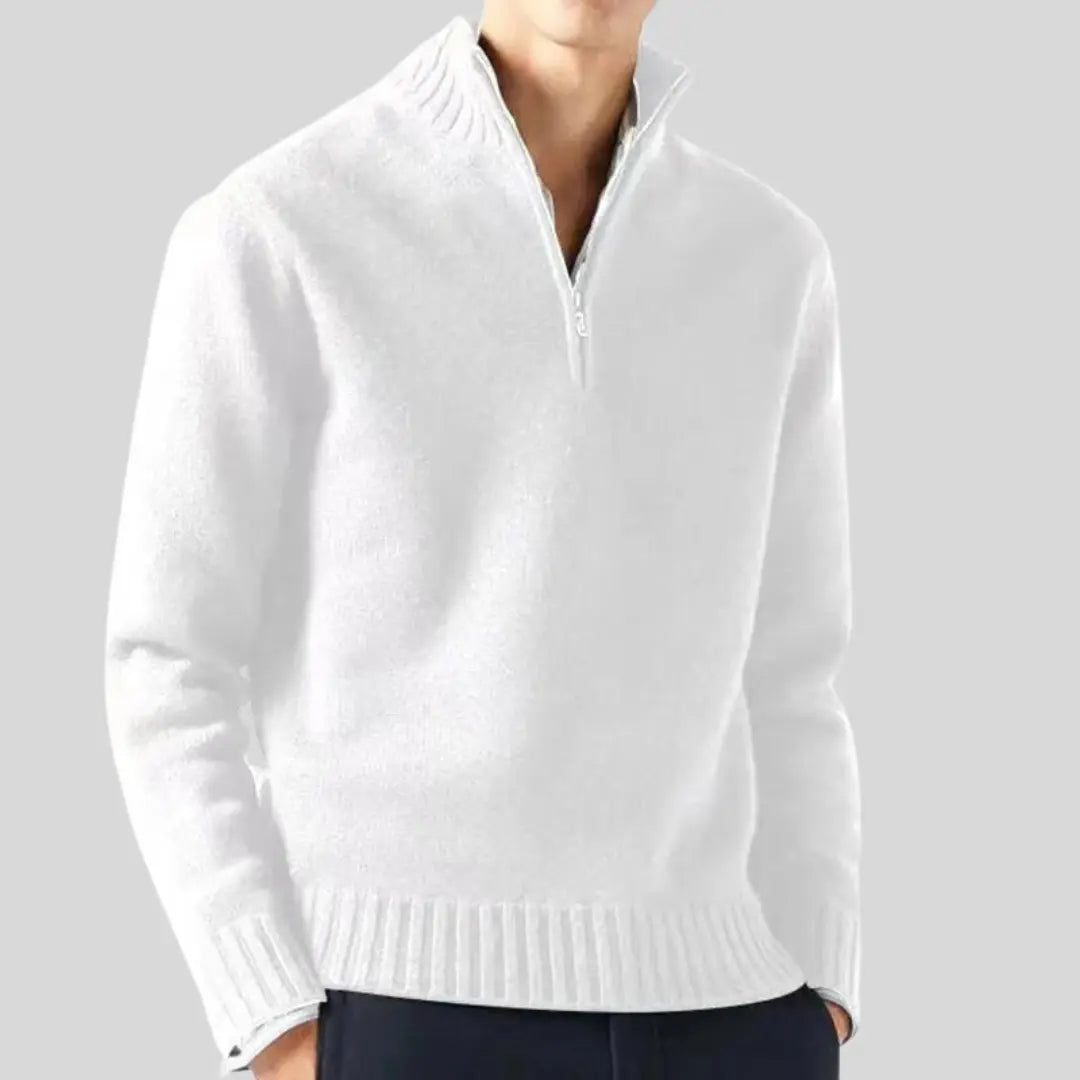ByCastello | Luxe halv-zip tröja med stilren design