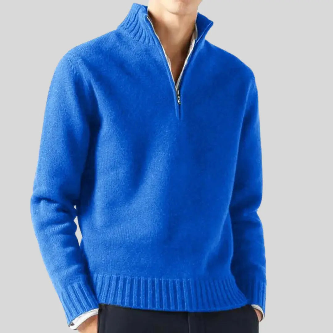 ByCastello | Luxe halv-zip tröja med stilren design