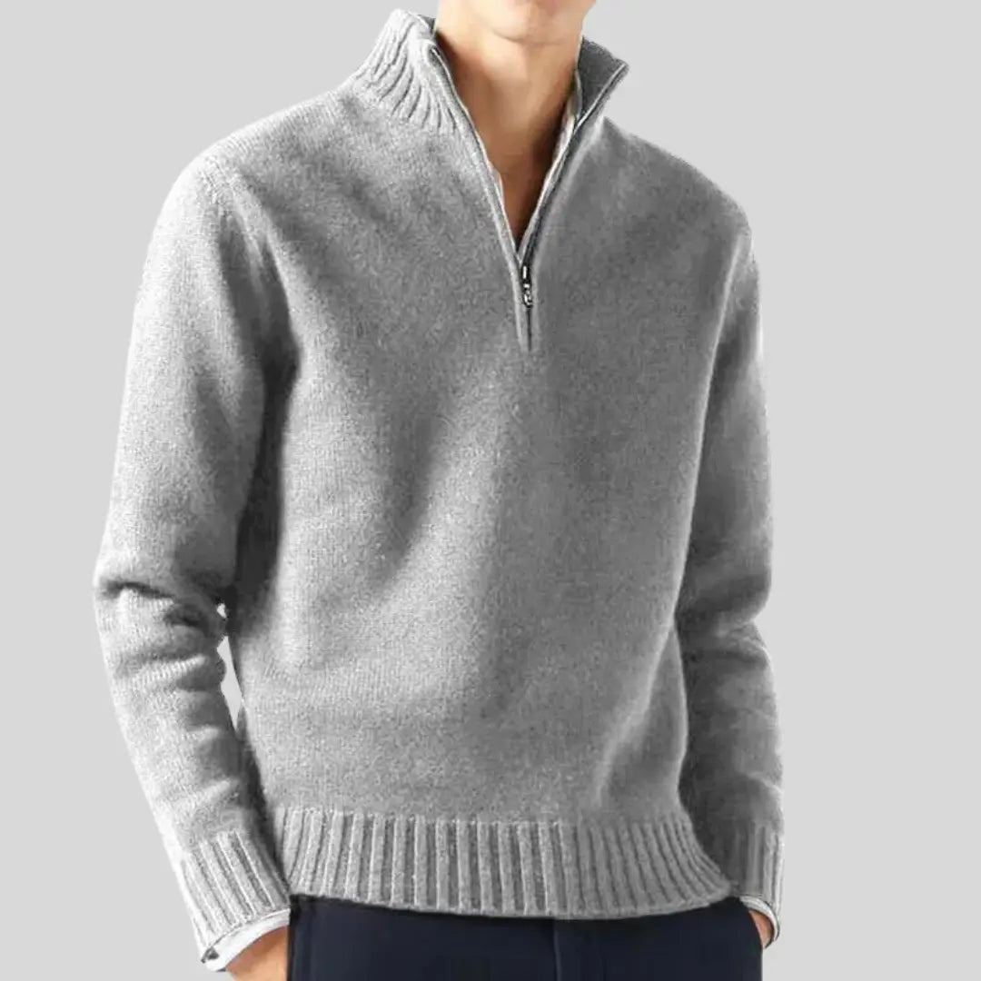 ByCastello | Luxe halv-zip tröja med stilren design
