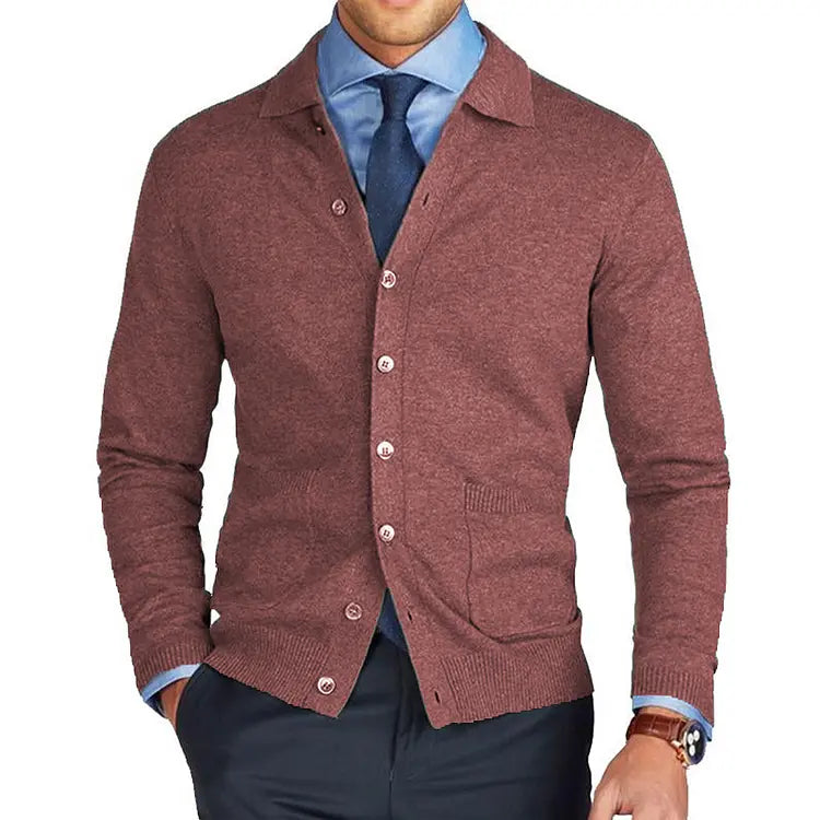 ByCastello | Tidlös cardigan med stilren lapelficka