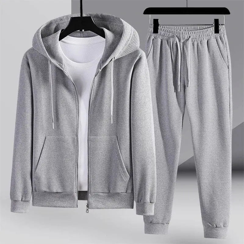 ByCastello | Trendigt våffelstickat loungewear-set