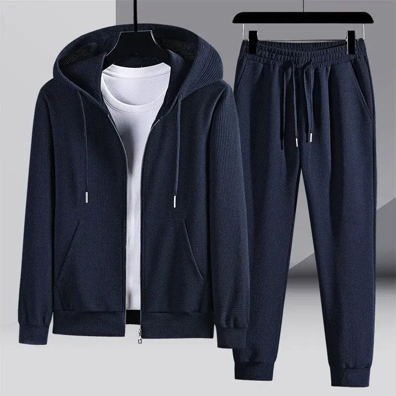 ByCastello | Trendigt våffelstickat loungewear-set