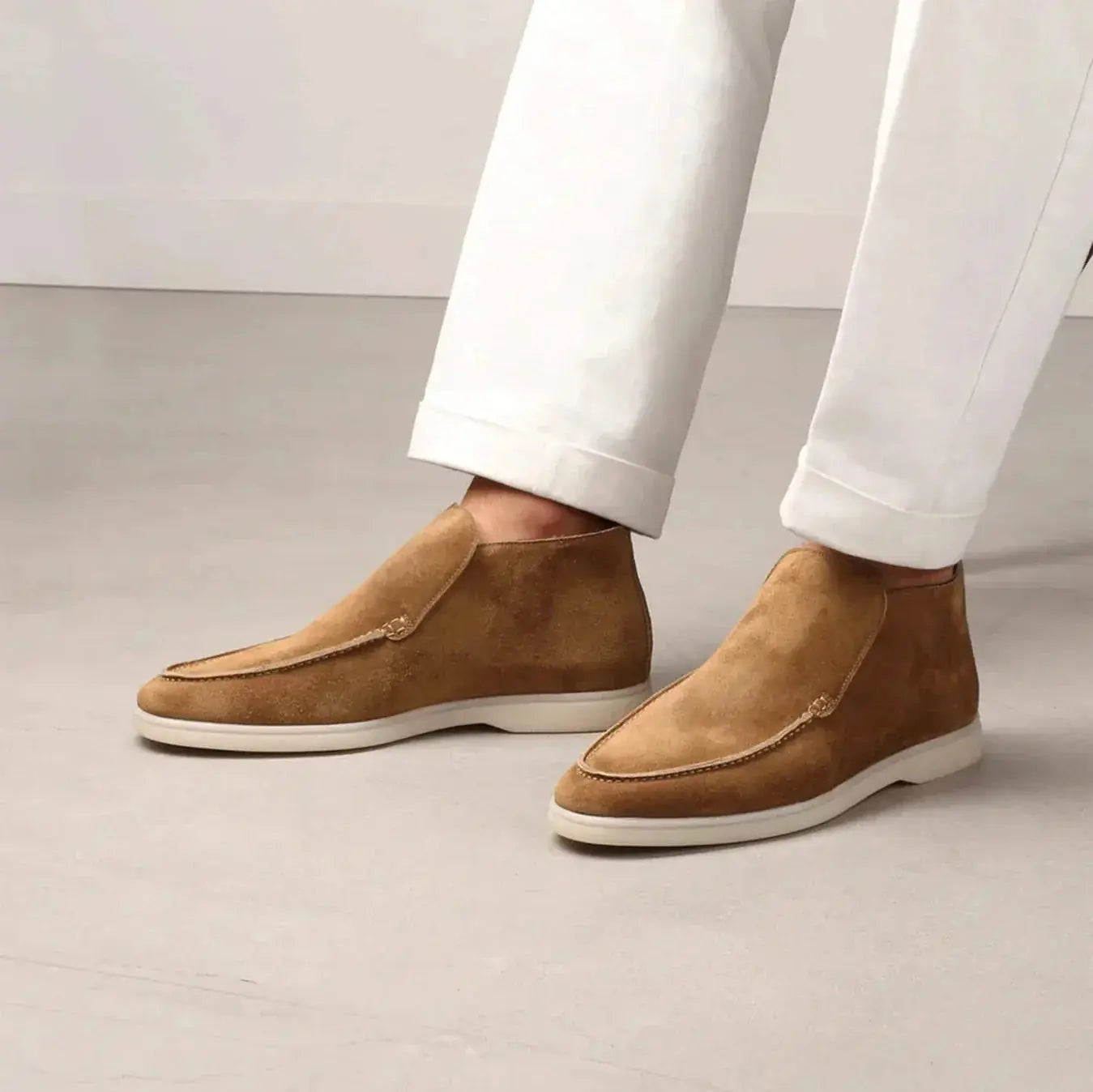 Castello | Höga loafers i mocka