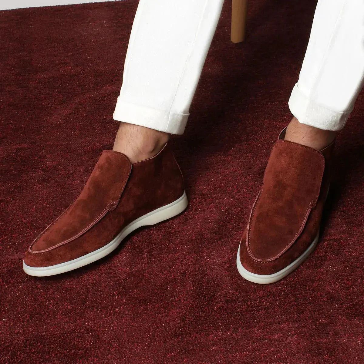 Castello | Höga loafers i mocka