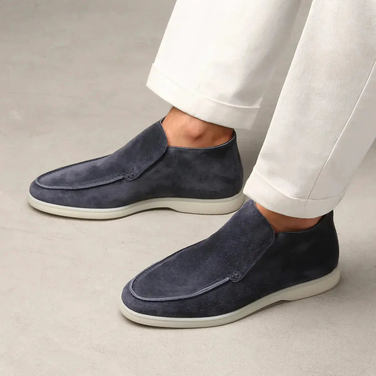 Castello | Höga loafers i mocka