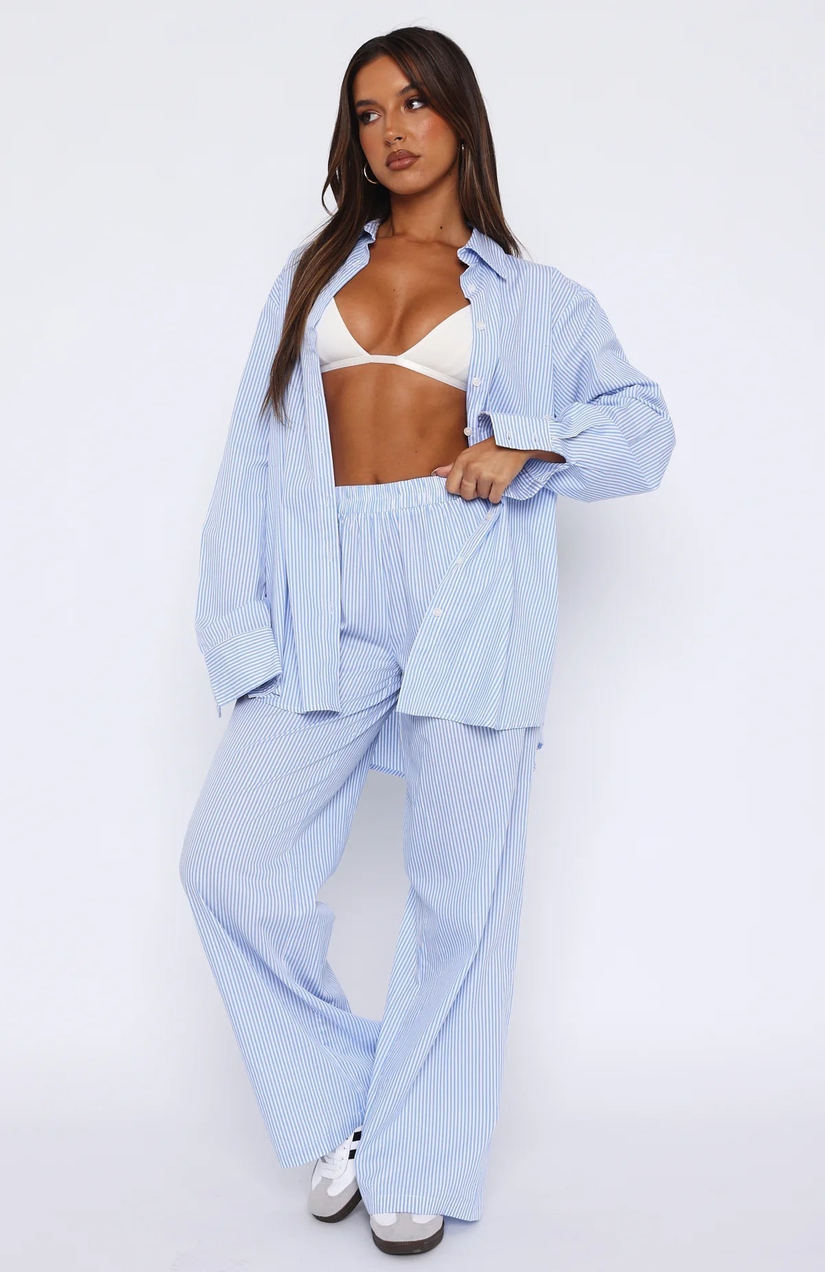 Dam Andningsbara Loungebyxor Trendig Design