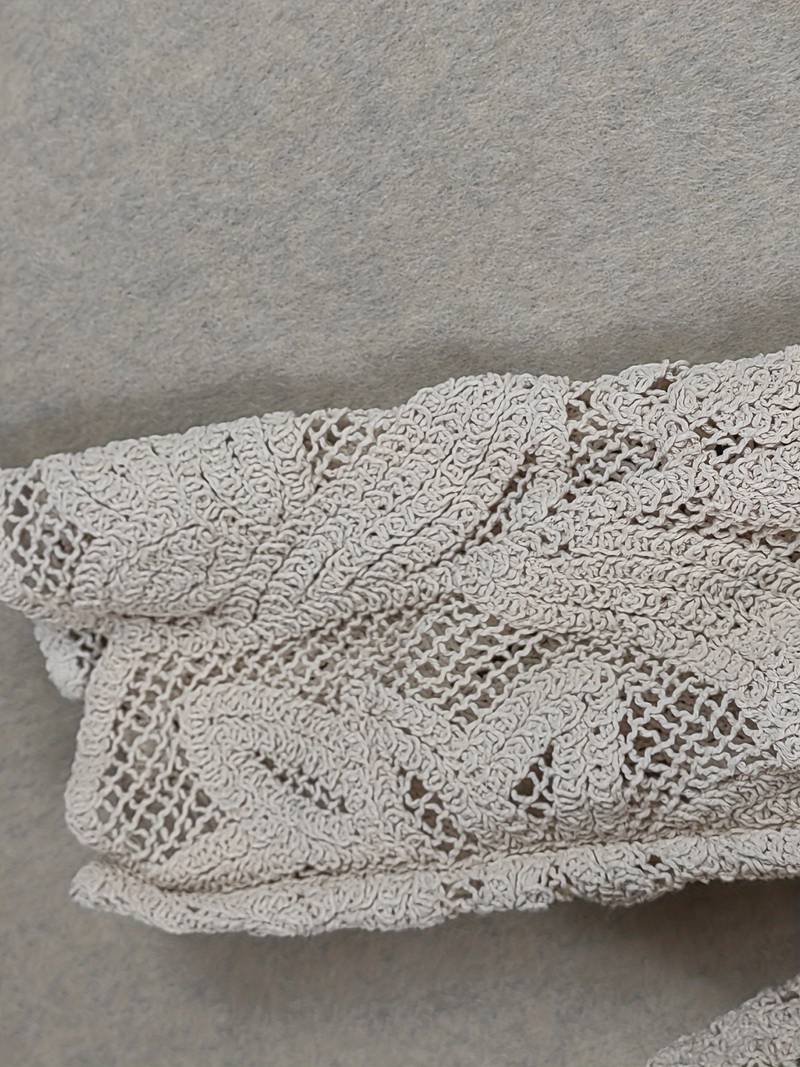 Dam Spetsskjorta Långärmad Blommig i Högkvalitativ Spets