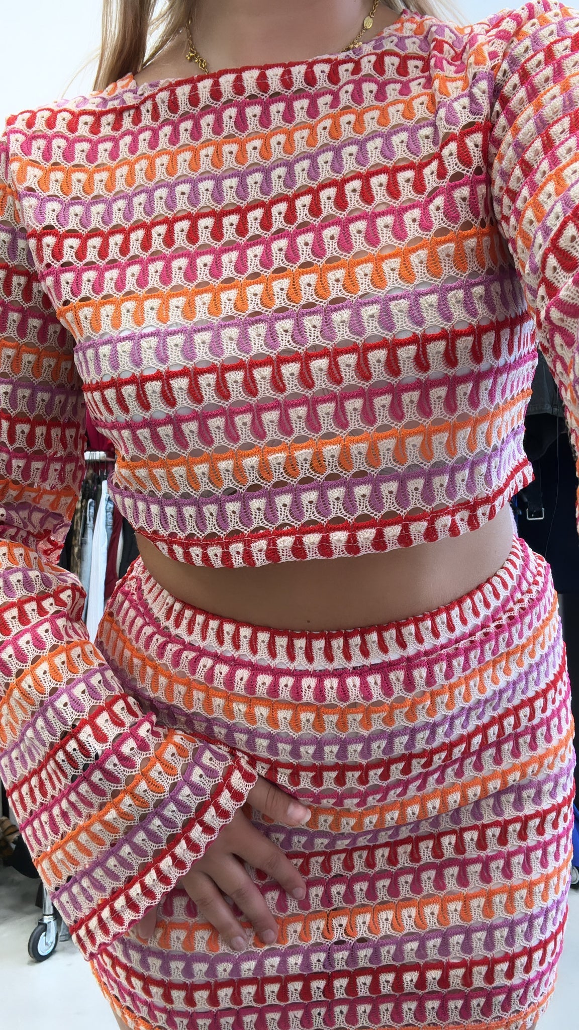 Dam Virkad Uppsättning Högkvalitativt Material