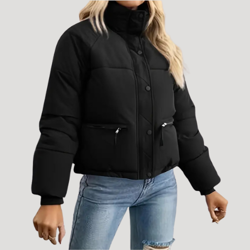 Dam Bomberjacka med Kviltad Design 0