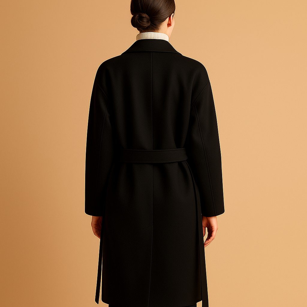 Dam lång vinterjacka med elegant design