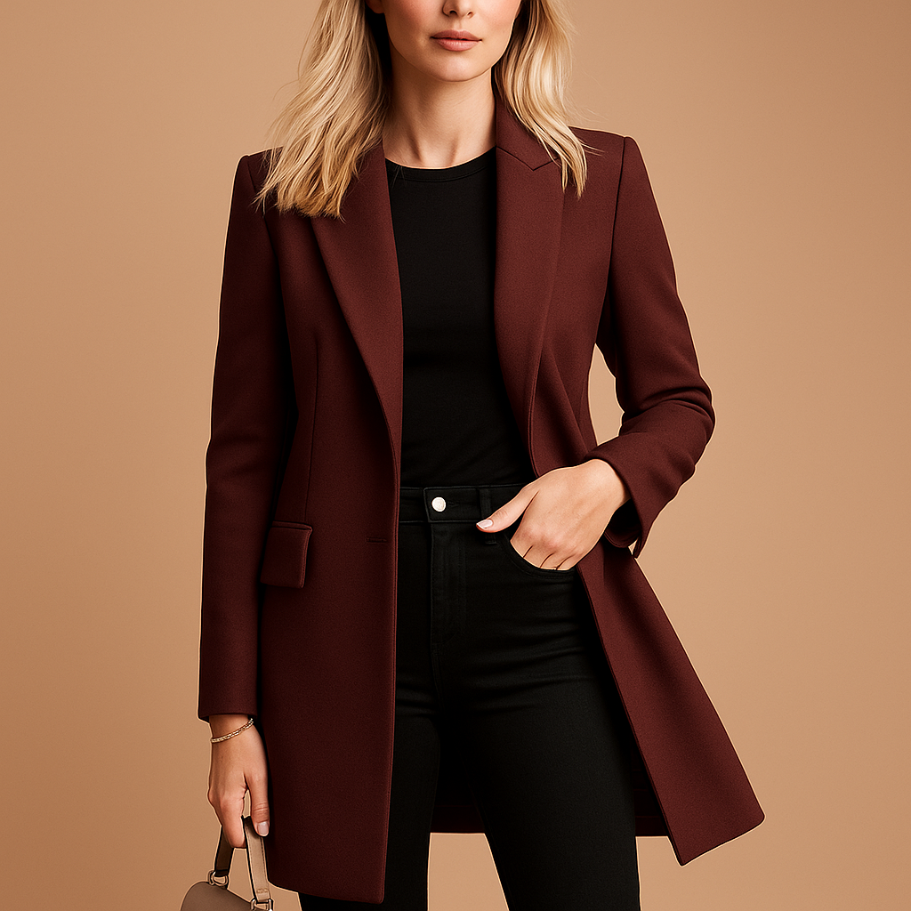 Damernas Dubbelknäppt trenchcoat