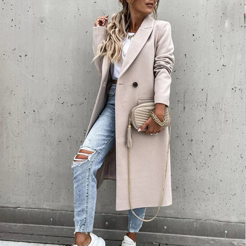 Damernas Eleganta Trenchcoat