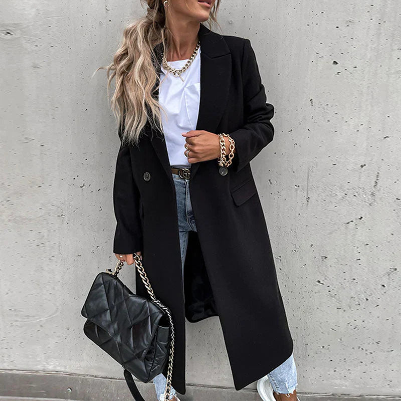 Damernas Eleganta Trenchcoat