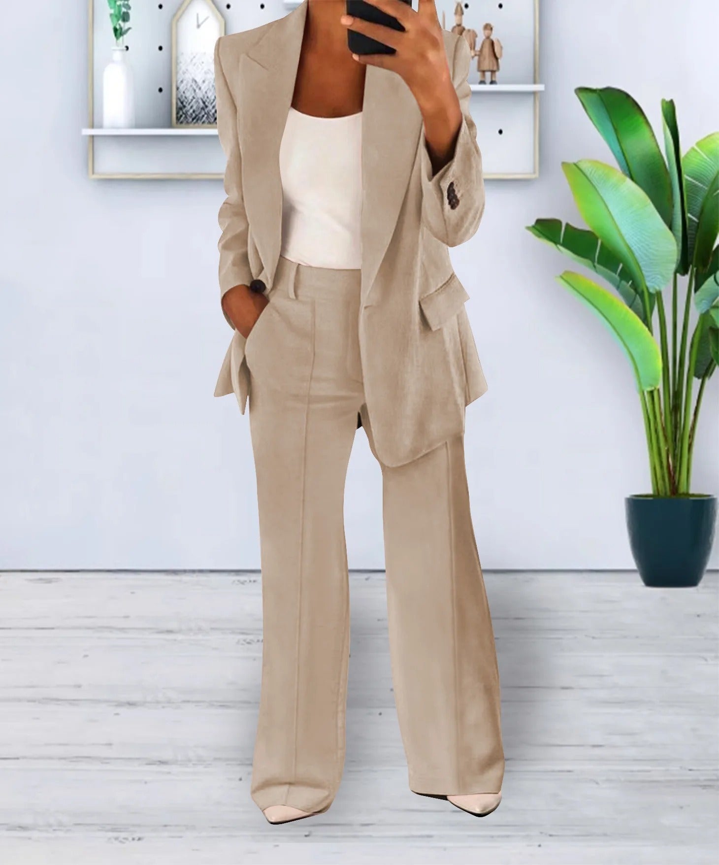Dams Blazer Set Högkvalitativt Material