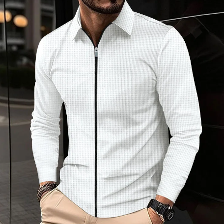 Danilo | Casual Cardigan med krage och dragkedja