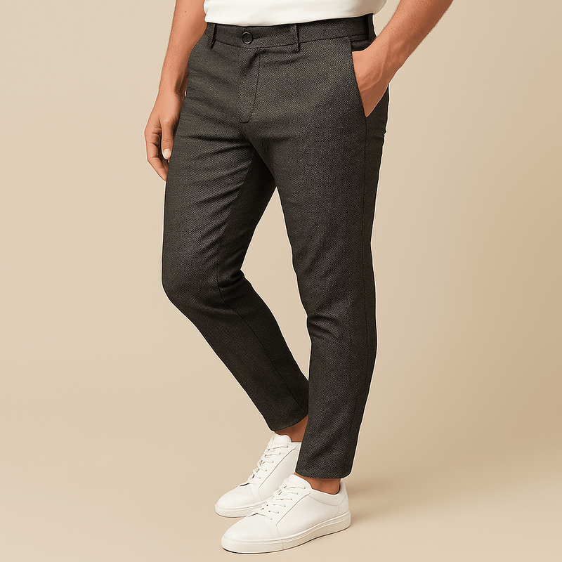 Smal Passform Stretch Chinos Herr-6