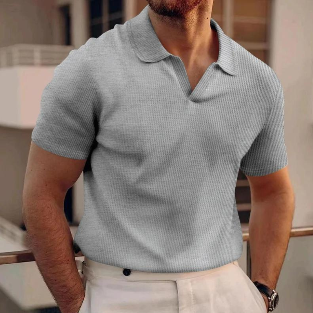 Donny | Basic V-Hals Sommar Polo Shirt