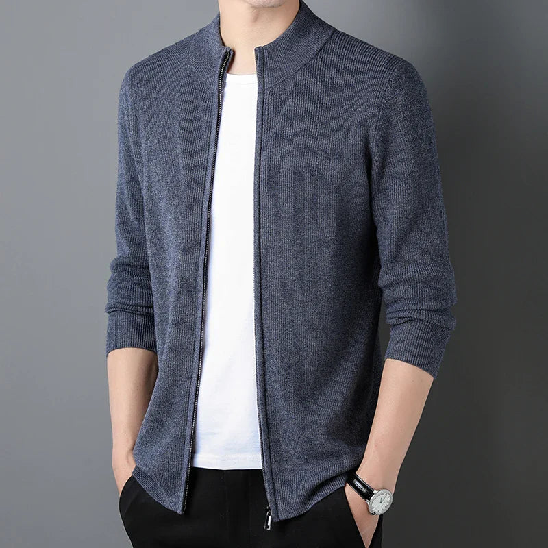 Erik | Cashmere Zip-Cardigan