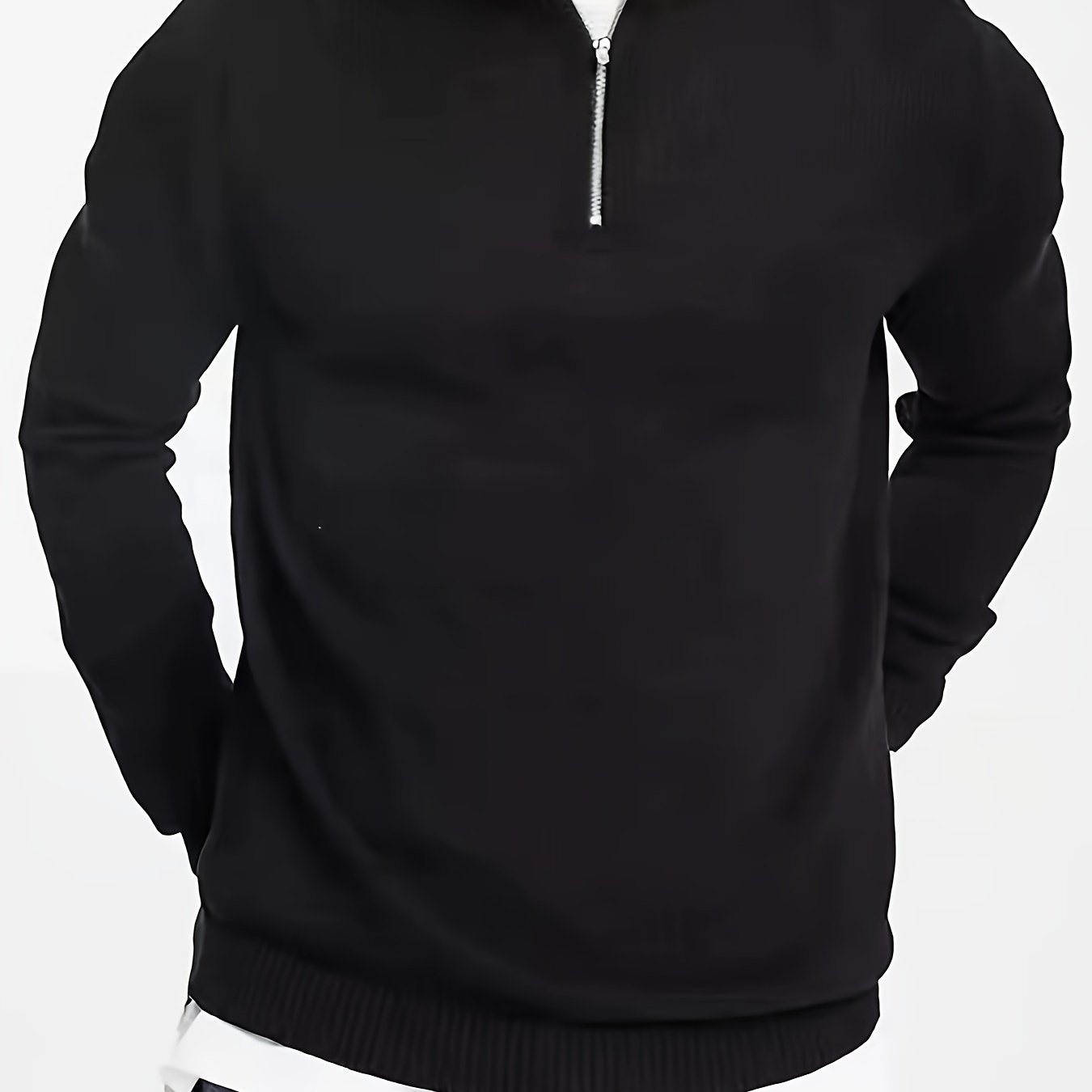 Henrik | Halv-Zip Stickad Tröja