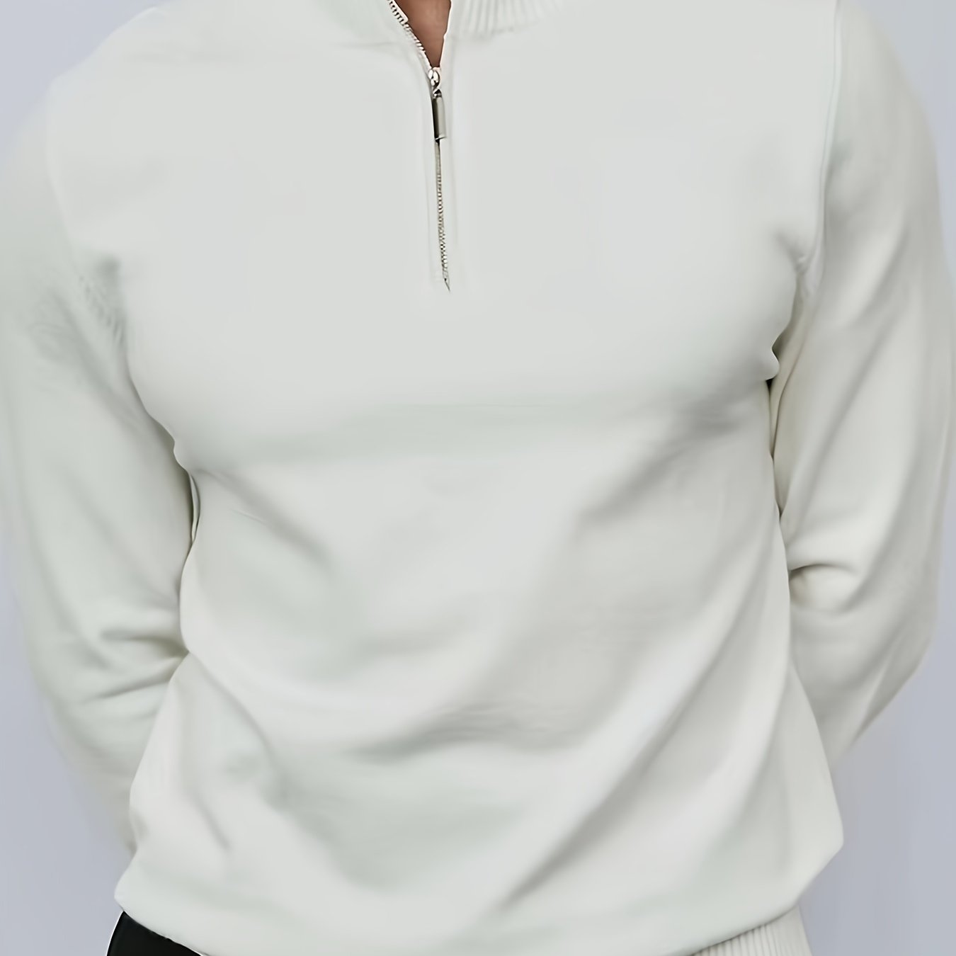 Henrik | Halv-Zip Stickad Tröja