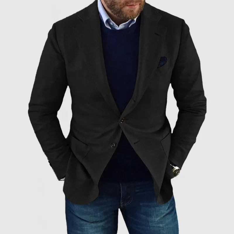 Herr Blazer med Tidlös Design för Alla Tillfällen