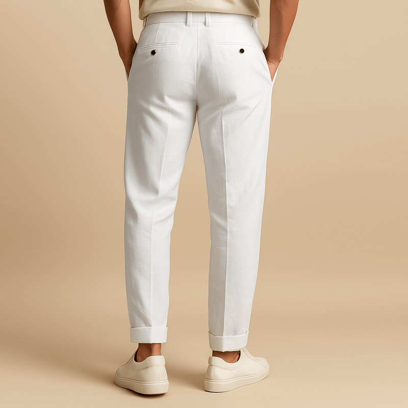 Herr Lätta Linnebyxor Sommarbyxor 100% Lin