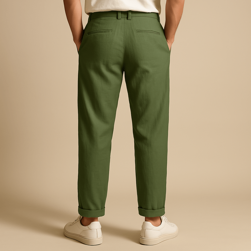 Herr Lätta Linnebyxor Sommarbyxor 100% Lin