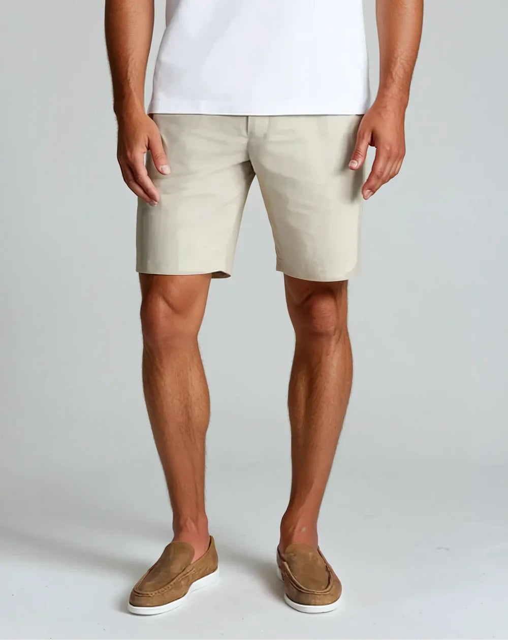 Herr Linneshorts 100% Lin Minimalistisk Design