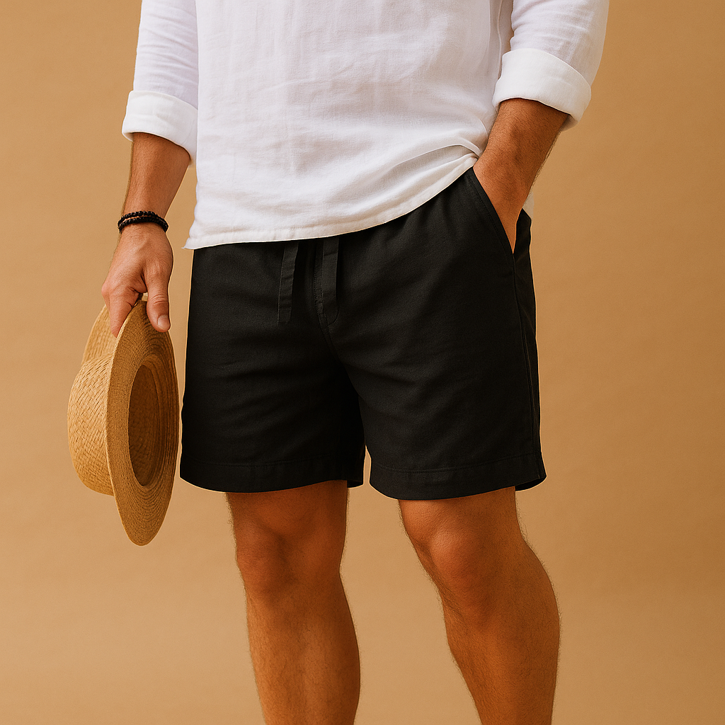 Herr Shorts med Justerbar Midja för Sommar och Fritid