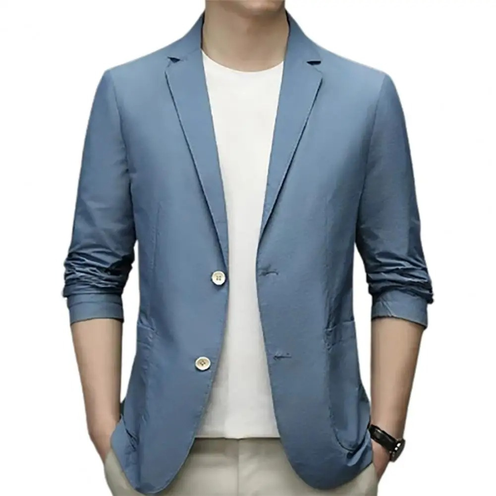 Herr Slim Fit Blazer med Två Knappstängningar