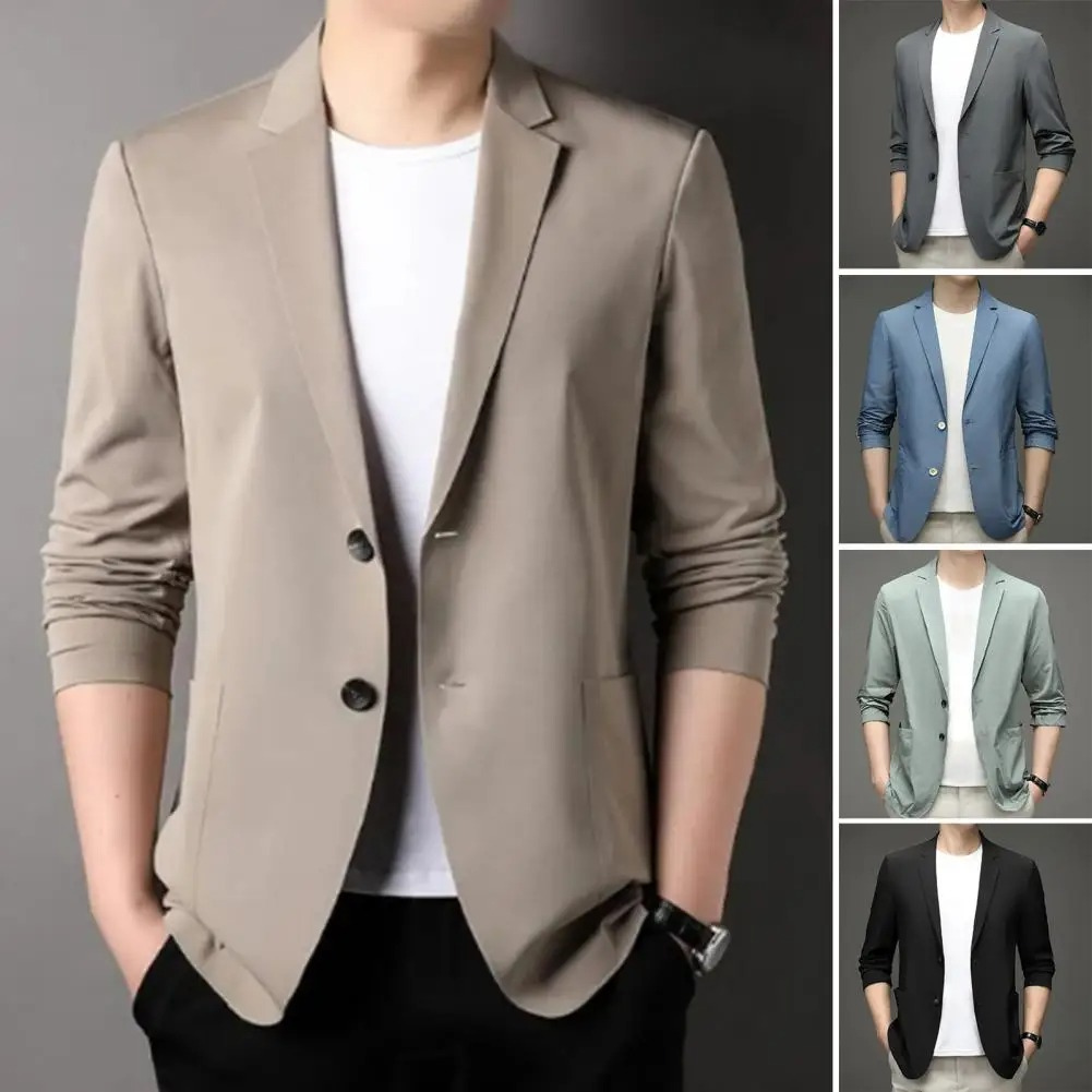 Herr Slim Fit Blazer med Två Knappstängningar