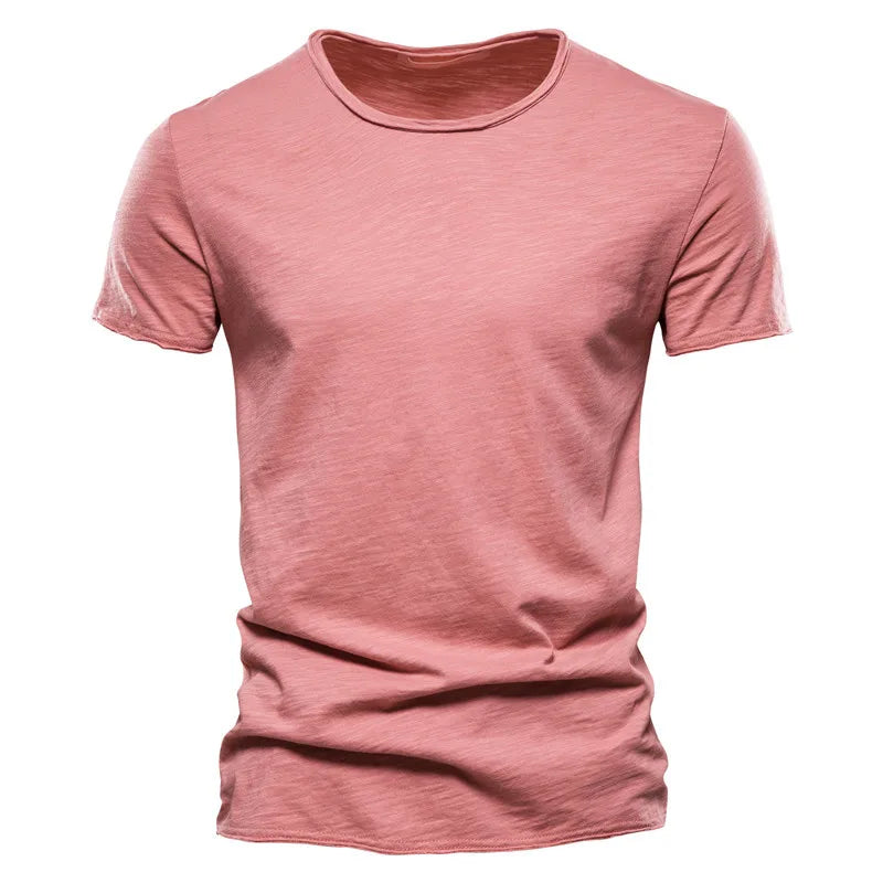 Herr T-Shirt Bomull Lätt och Andningsbar