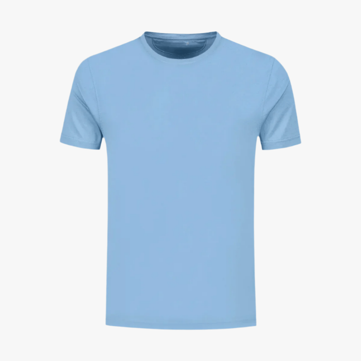 Herr T-shirt Merceriserad Bomull Klassisk Rundhalsad