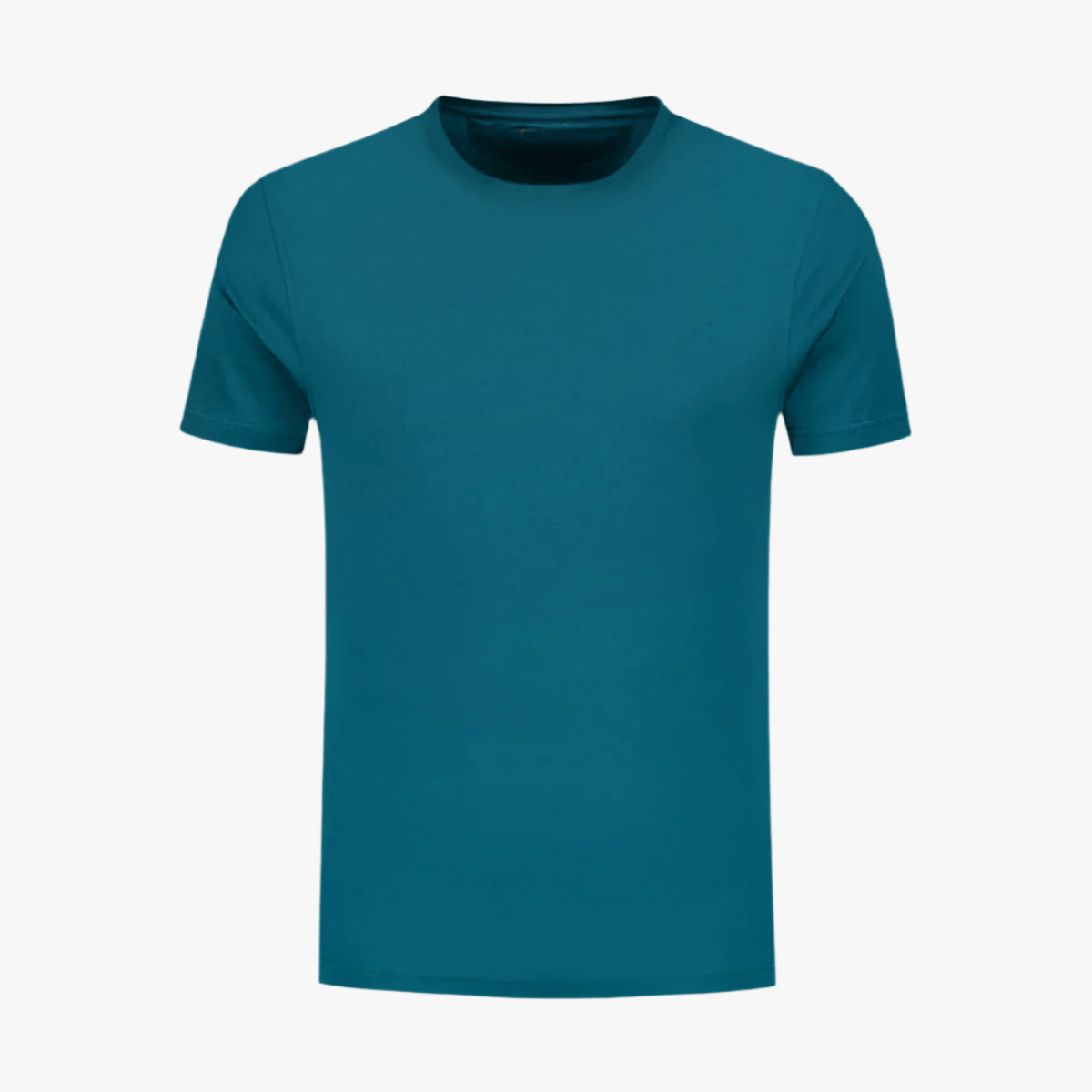 Herr T-shirt Merceriserad Bomull Klassisk Rundhalsad