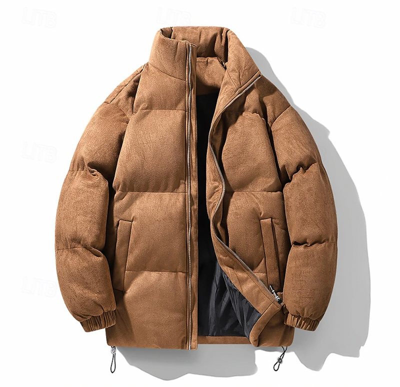 Herr Quiltad Vinterjacka med Tidlös Design 0