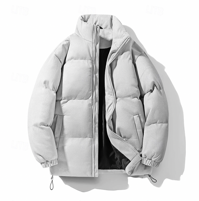 Herr Quiltad Vinterjacka med Tidlös Design 1