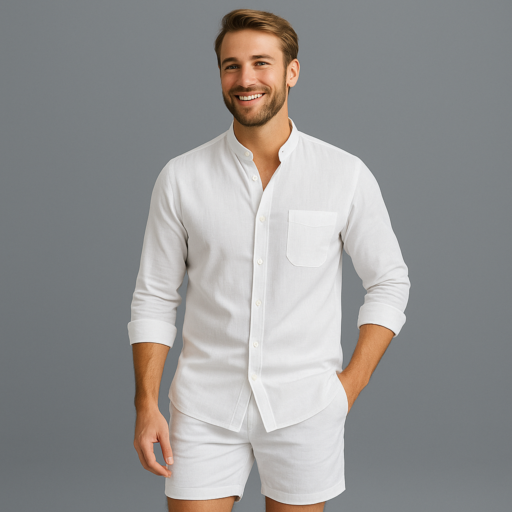 Herrarnas Sommarlinne i Minimalistisk Stil
