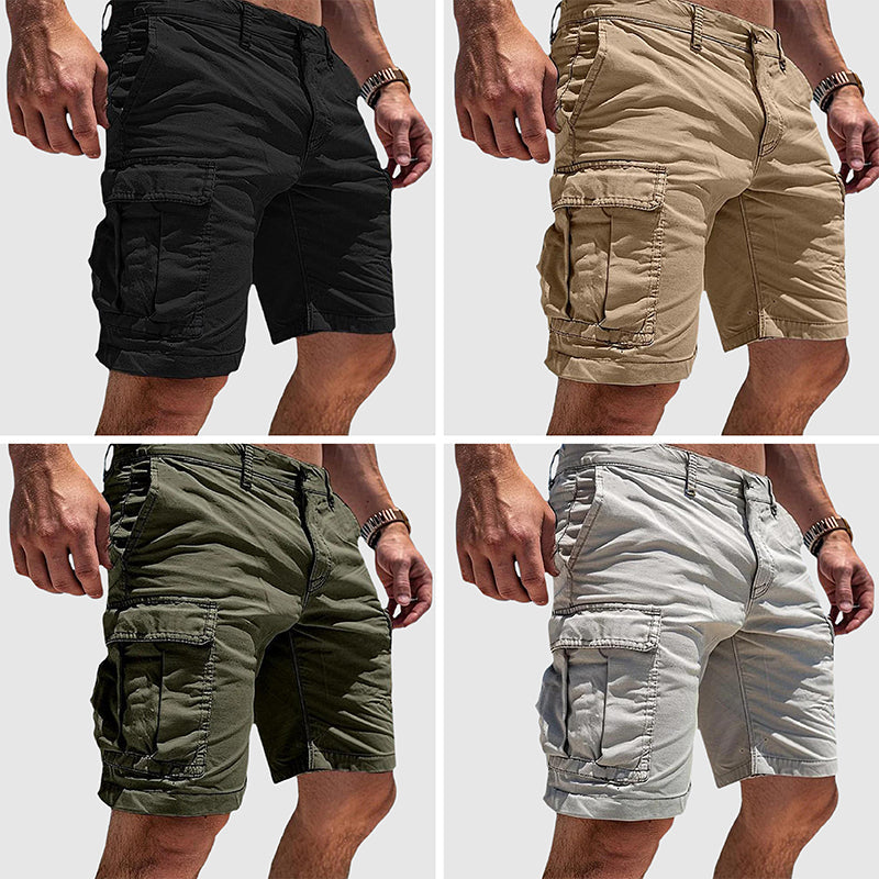 Herrens Bekväma Cargo Shorts för Utomhusäventyr