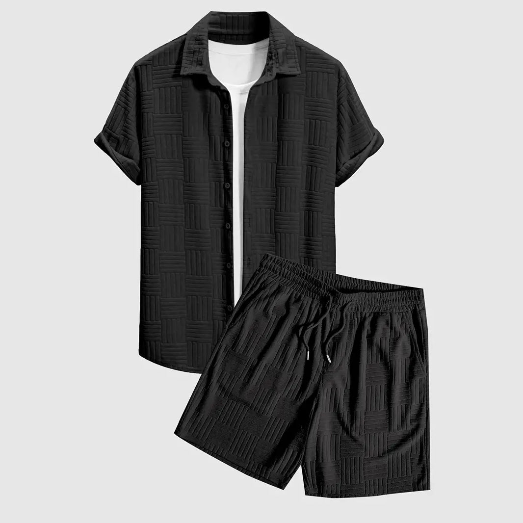 Herrens Elegant Ensemble - Modern Outfit för Avslappnade Tillfällen