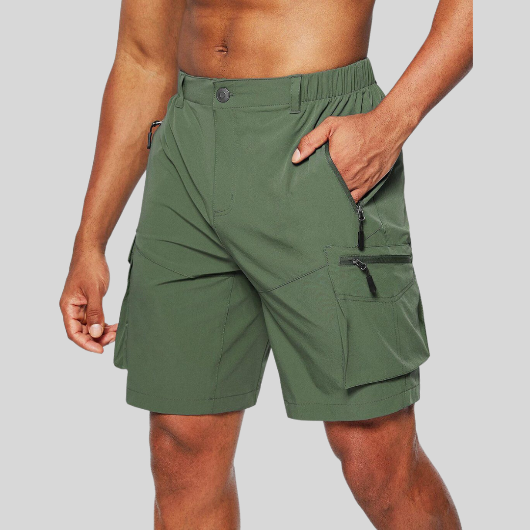 Herrens Funktionella Cargo Shorts för Utomhusaktiviteter