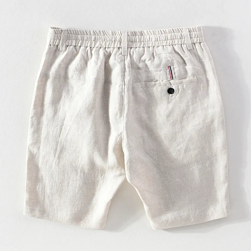 Herrens Linneshorts för Sommar - Avslappnad och Modern Design
