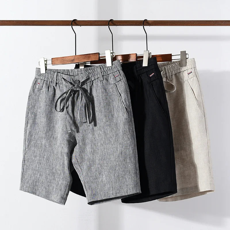 Herrens Linneshorts för Sommar - Avslappnad och Modern Design