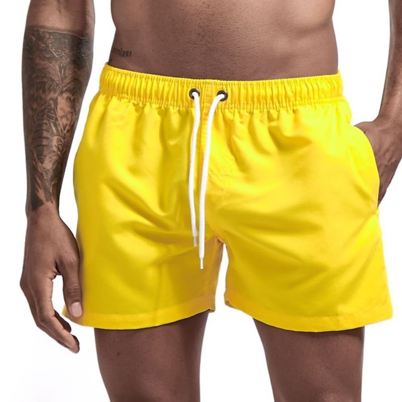 Herrens Snabbtorkande Strandshorts Lätt Material