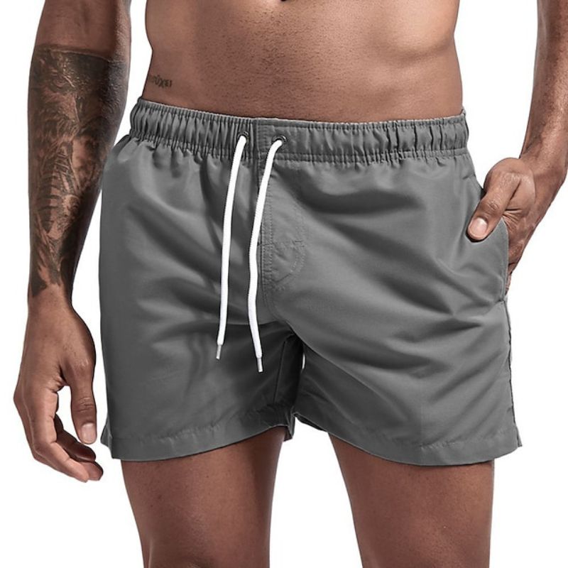 Herrens Snabbtorkande Strandshorts Lätt Material